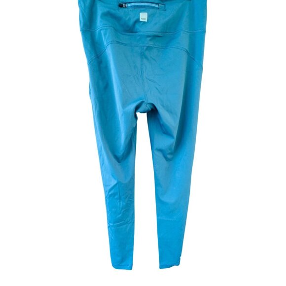 Vuori Leggings Women's Size M Teal Stride Performance Pocket Pull On Athletic - Picture 2 of 7